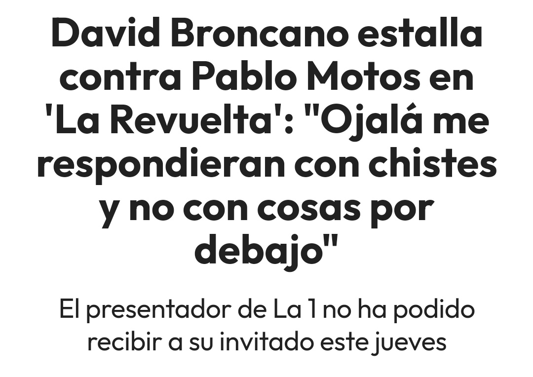 Alvarolpzjmnz's tweet photo. Todos hemos visto los animales de #LaRevuelta, no ?

Espero que un puñado de ciervos, algún águila, etc, le ganen en audiencia a las hormigas.

Hay que ser muy mal compañero para hacerle a David Broncano lo que le ha hecho Pablo Motos. https://t.co/VzpcuKA5qU
