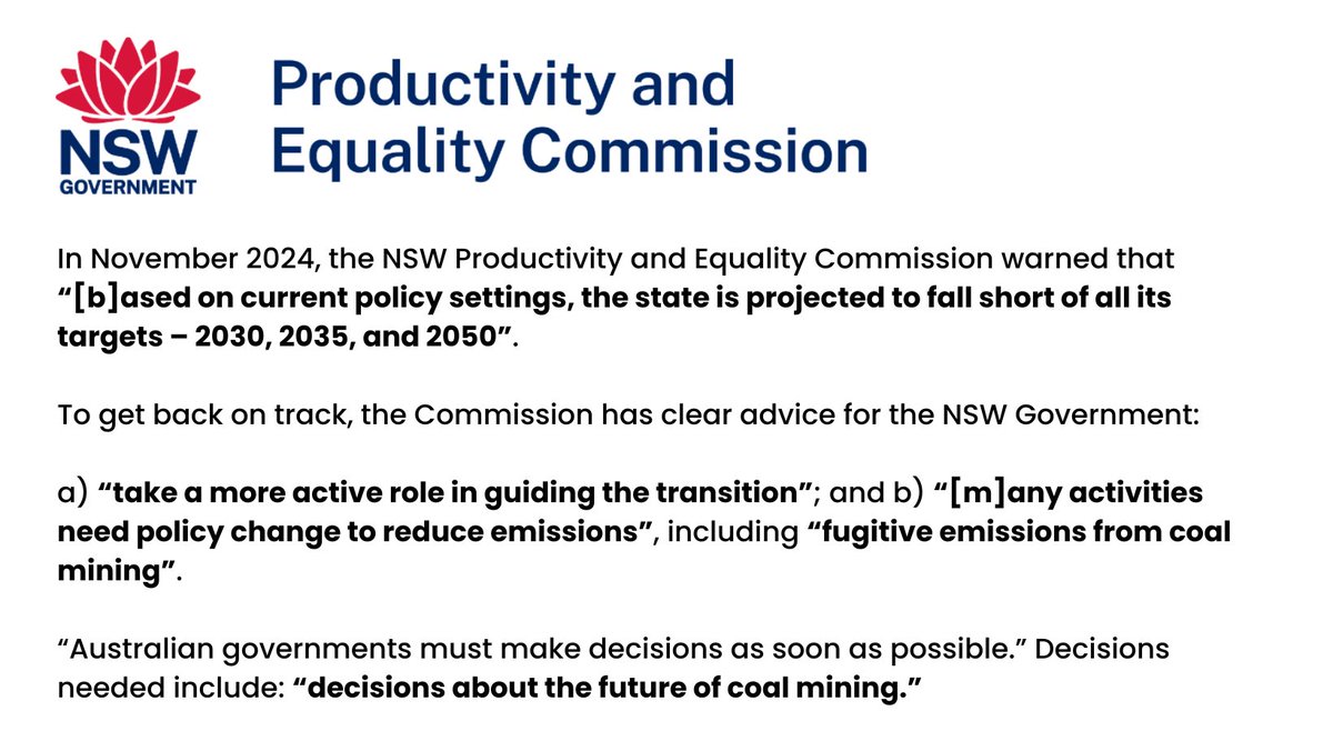 clydotweet's tweet photo. The job of the NSW Productivity and Equality Commission is to provide "objective, evidence-based advice to the Government".

As @RisingTideAus and community gather in Newcastle this weekend, I'm asking @ChrisMinnsMP  to heed this advice:

https://t.co/12XpSPjv6H https://t.co/FFxkMnlasO