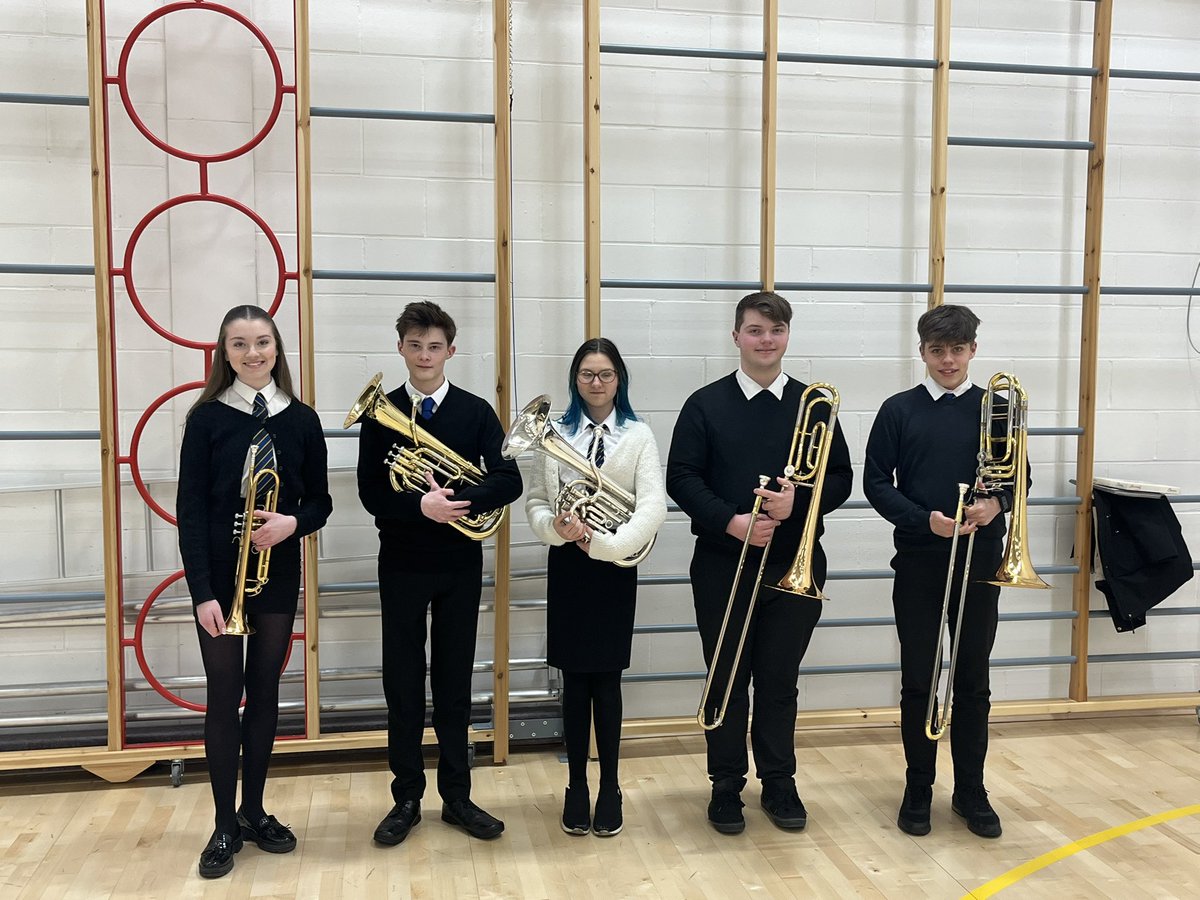 music_carrick's tweet image. Wonderful performances at the official opening ceremony of the Maybole Community Campus. Excellent representation @Carrick_Academy in our vocal ensemble, brass ensemble, solo item and @MaybolePipeBand 
Huge thanks to Mrs Nelson and Mrs Paterson for their support! @SAMusicService