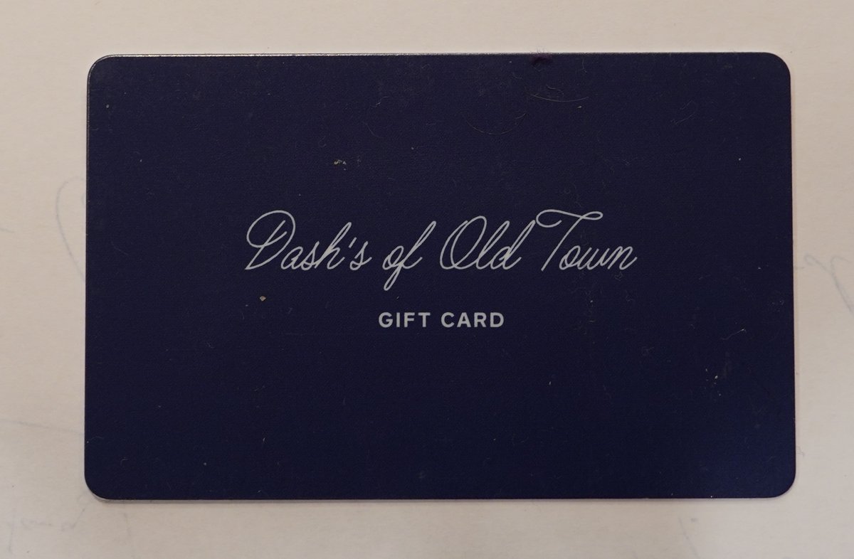 DashsofOldTown's tweet photo. In the spirit of the holidays we are offering 10% off with any gift card purchase!! https://t.co/B35GHYV2Wj