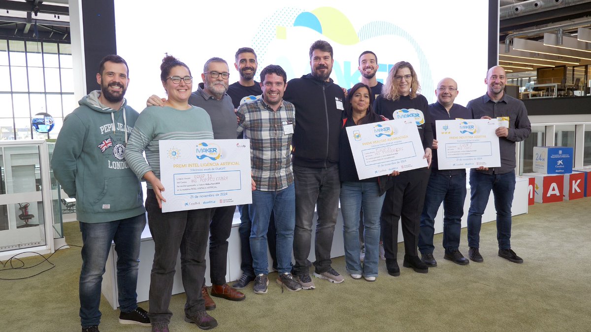 mar bellver (@marbellver76) on Twitter photo Enhorabona a l'equip docent de l'Institut Pompeu Fabra de Badalona guanyador del repte de Intel·ligència artificial proposat per <a href="/PepeSerra/">Pepe Serra</a> al Makerfet, la Hackató de Professorat de Catalunya. #Somfp #innovacioeducativa #orgullfp
<a href="/CABK_Dualiza/">CaixaBank Dualiza</a>
<a href="/impulsfp/">ImpulsFP 💡</a>
#makerfest
<a href="/catFPx/">@catFPx</a> Enhorabona a l'equip docent de l'Institut Pompeu Fabra de Badalona guanyador del repte de Intel·ligència artificial proposat per <a href="/PepeSerra/">Pepe Serra</a> al Makerfet, la Hackató de Professorat de Catalunya. #Somfp #innovacioeducativa #orgullfp
<a href="/CABK_Dualiza/">CaixaBank Dualiza</a>
<a href="/impulsfp/">ImpulsFP 💡</a>
#makerfest
<a href="/catFPx/">@catFPx</a>