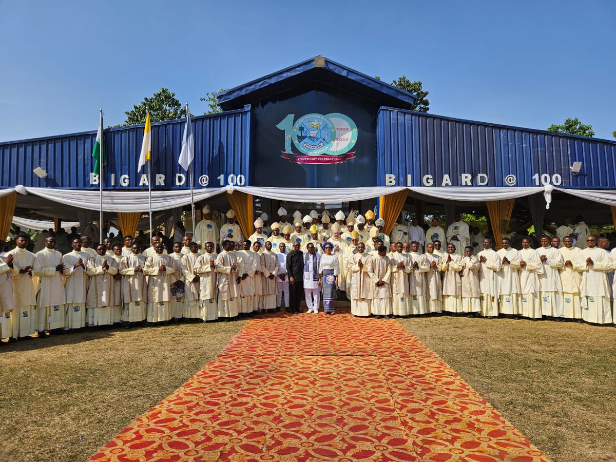 PeterObi's tweet photo. Today, I joined the formators, management, and seminarians of Bigard Memorial Seminary, Enugu, to celebrate the 100th anniversary of this remarkable institution. Established in 1924, Bigard Seminary has a rich history of shaping generations of men who have made significant contributions to the Church and society.

Since its inception, Bigard Seminary has produced four cardinals: His Eminence, the late Ignatius Cardinal Ekandem; His Eminence, Francis Cardinal Arinze; His Eminence, Christian Cardinal Tumi from Cameroon; and His Eminence, Peter Cardinal Okpaleke.

The seminary has also trained over 35 archbishops and bishops, including the Chief Celebrant of today’s Mass and Secretary of the Dicastery for Evangelization, His Grace Fortunatus Nwachukwu; the Archbishop of Onitsha and Metropolitan of the Onitsha Ecclesiastical Province, His Grace Valerian Maduka Okeke; and the President of the Catholic Bishops’ Conference of Nigeria (CBCN), His Grace Lucius Ugorji, among others serving God and humanity across the globe. Beyond these, it has formed countless priests whose contributions are too numerous to mention.

I rejoice with the entire Bigard family on this impactful journey of 100 years in raising men of learning and character. I wish them continued success as they strive to build a more productive and just nation.

A New Nigeria is POssible. -PO
