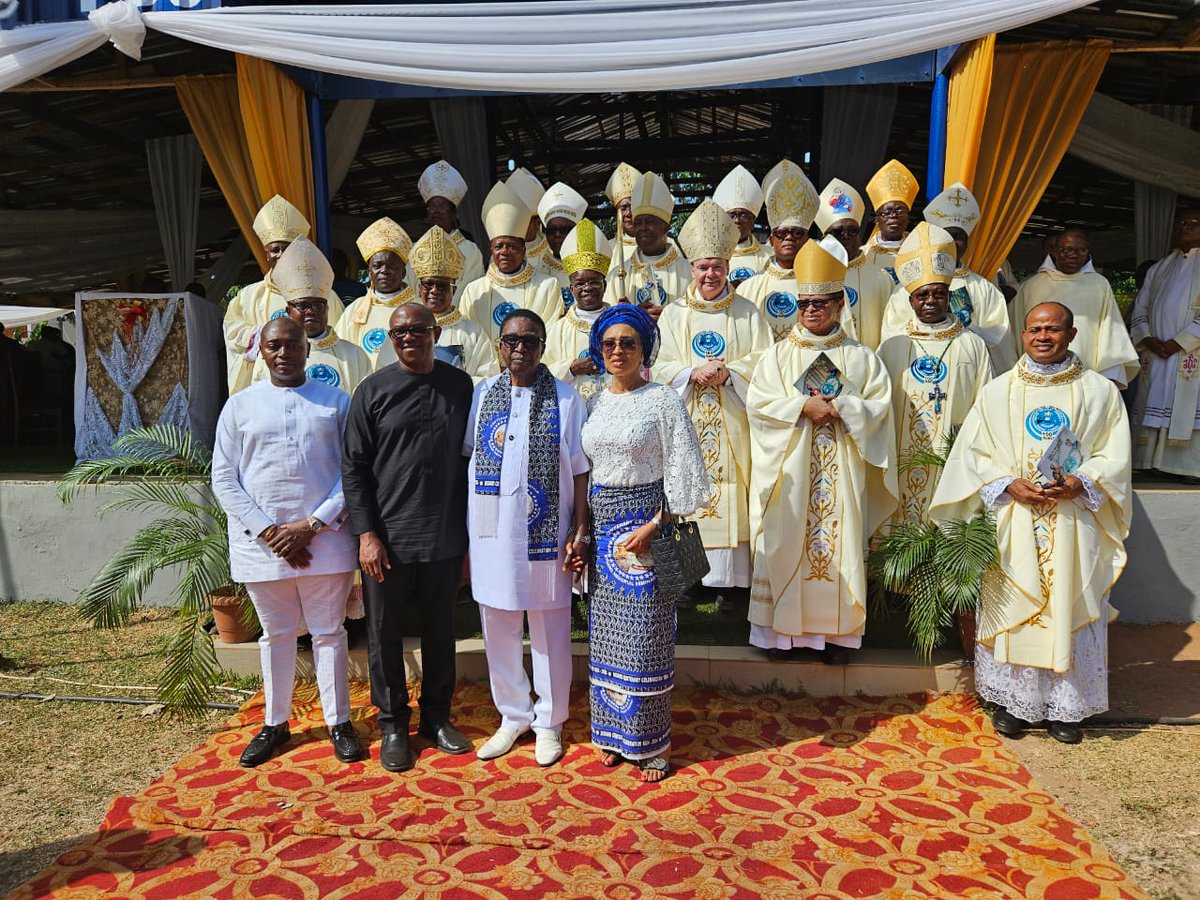 PeterObi's tweet photo. Today, I joined the formators, management, and seminarians of Bigard Memorial Seminary, Enugu, to celebrate the 100th anniversary of this remarkable institution. Established in 1924, Bigard Seminary has a rich history of shaping generations of men who have made significant contributions to the Church and society.

Since its inception, Bigard Seminary has produced four cardinals: His Eminence, the late Ignatius Cardinal Ekandem; His Eminence, Francis Cardinal Arinze; His Eminence, Christian Cardinal Tumi from Cameroon; and His Eminence, Peter Cardinal Okpaleke.

The seminary has also trained over 35 archbishops and bishops, including the Chief Celebrant of today’s Mass and Secretary of the Dicastery for Evangelization, His Grace Fortunatus Nwachukwu; the Archbishop of Onitsha and Metropolitan of the Onitsha Ecclesiastical Province, His Grace Valerian Maduka Okeke; and the President of the Catholic Bishops’ Conference of Nigeria (CBCN), His Grace Lucius Ugorji, among others serving God and humanity across the globe. Beyond these, it has formed countless priests whose contributions are too numerous to mention.

I rejoice with the entire Bigard family on this impactful journey of 100 years in raising men of learning and character. I wish them continued success as they strive to build a more productive and just nation.

A New Nigeria is POssible. -PO