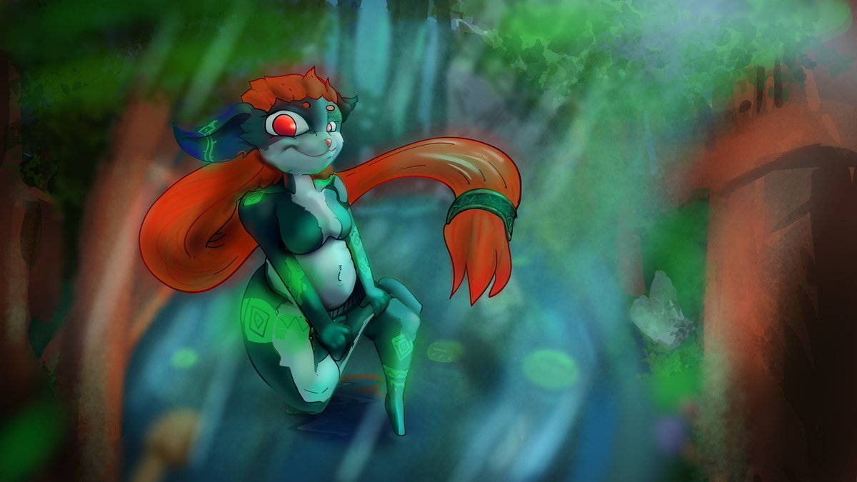 fenneckyo's tweet image. #Midna #art  #furry #furryartwork 
Midna maskless