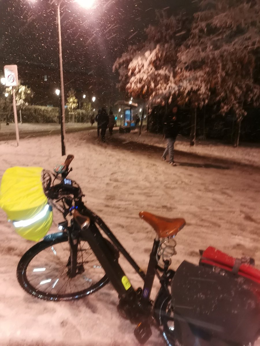 Un peu galère ce soir pour rentrer. ❄️🌨️☃️
