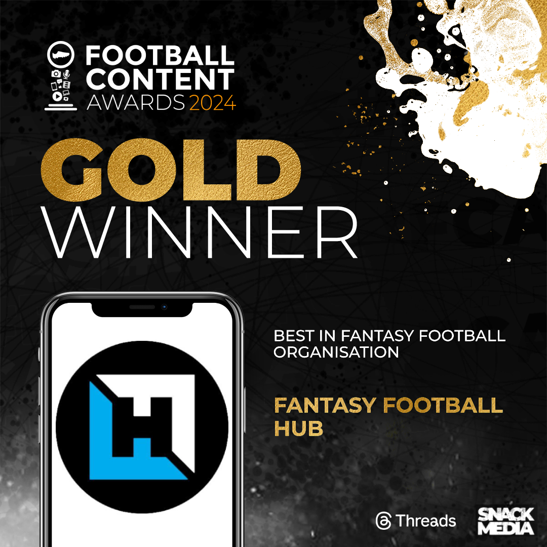 The_FCAs's tweet photo. 🥇⚽️ The Best In Fantasy Football - Organisation Gold Award goes to...  Fantasy Football Hub @FFH_HQ🏆👏 https://t.co/0m3N1nzNUX