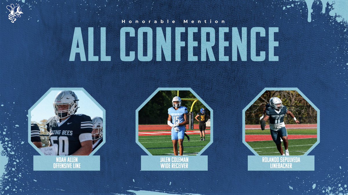 Congratulations to our All Conference Players! 
🏈🐝

#BringTheSting #GoBees