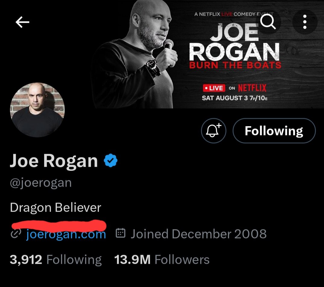 justsomecanuk's tweet photo. Never deleting this ap ๐คฃ๐คฃ๐คฃ
@joerogan #DragonBeliever https://t.co/IbVjJRs1OP