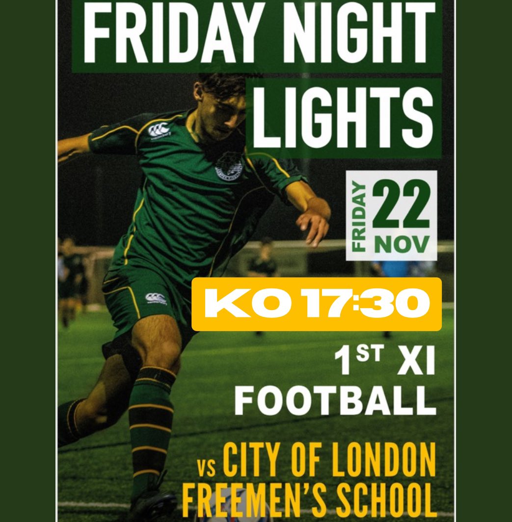 Football Friday Night Lights 22nd of Nov 17:30 Kick Off #bleedgreen💚 <a href="/GordonsSch/">Gordon's School</a>