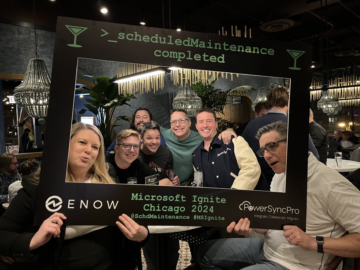 SchdMaintenance's tweet image. 🍸WHAT A NIGHT! Drinks were had, games were played, friends were made. ENow’s #schdMaintenance completed! The night was made even better by our sponsors @PowerSyncPro and @ZIROhassle! Thanks for joining us for another legendary party!
📸 share your pics & tag @SchdMaintenance