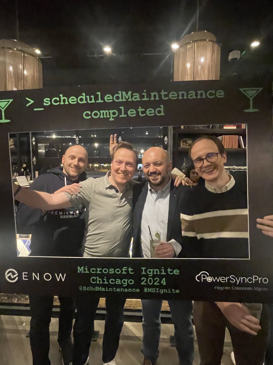 SchdMaintenance's tweet image. 🍸WHAT A NIGHT! Drinks were had, games were played, friends were made. ENow’s #schdMaintenance completed! The night was made even better by our sponsors @PowerSyncPro and @ZIROhassle! Thanks for joining us for another legendary party!
📸 share your pics & tag @SchdMaintenance