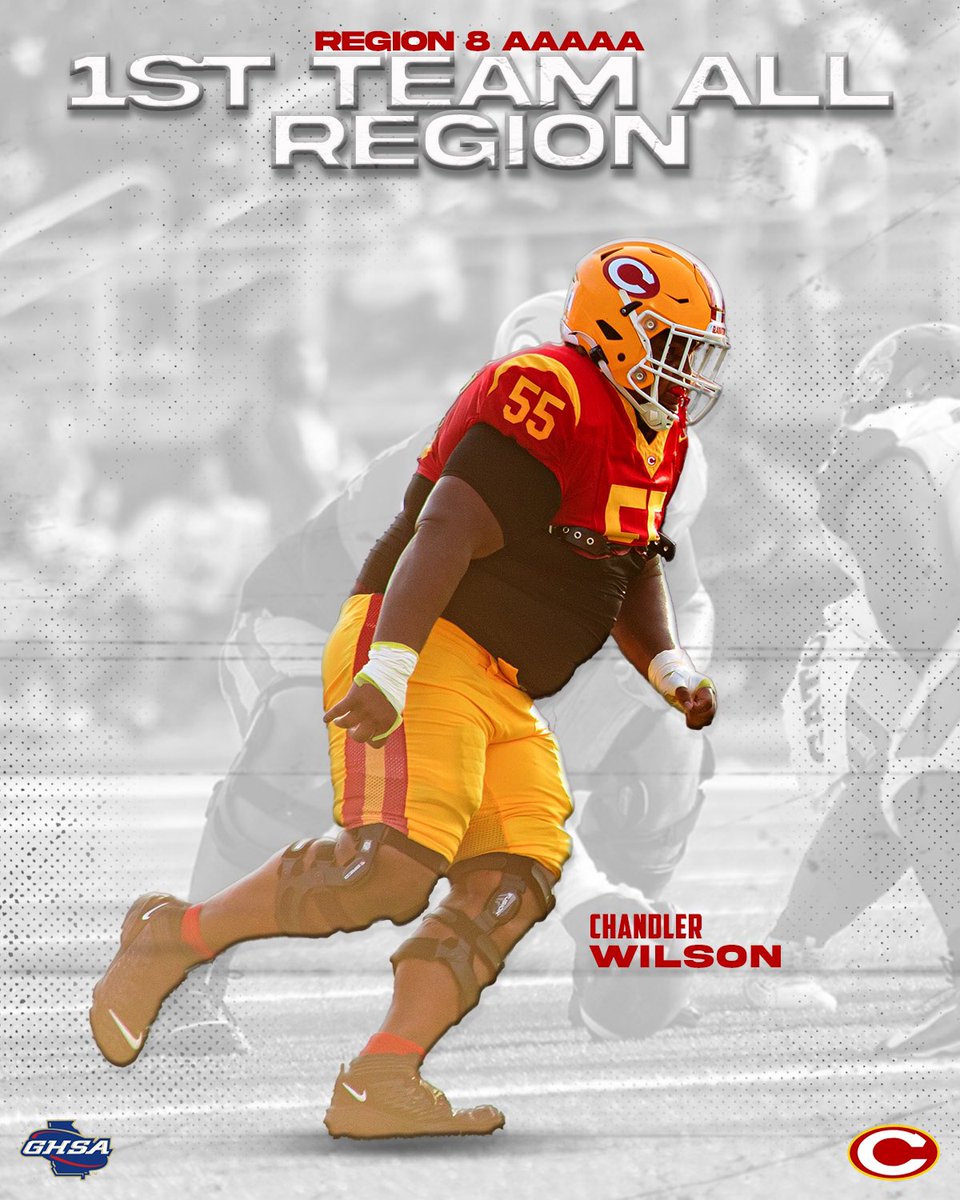 Chandler Wilson (@cwilson55_) on Twitter photo #AGTG Blessed to be Region 8 AAAAA 1st Team All-Region
<a href="/RecruitGeorgia/">Recruit Georgia</a> @recruitNE_GA <a href="/NEGARecruits/">Northeast Georgia Recruits</a> <a href="/BCpipeline/">Blue Chip Pipeline</a> <a href="/SoutheastElite_/">Southeast Elite Prospects</a> <a href="/jwindon35/">Joe Windon</a> <a href="/CoachBJones95/">Bobby IndianaJones </a> <a href="/damehova9/">Damon Simmons</a> <a href="/CSmithScout/">Chris Smith</a> <a href="/Scouting777/">PRO AND COLLEGE ALL SPORTS ⚽️🏀🏈⚾️🥎🏉🥊</a> <a href="/BVEvery/">Barry Every</a> <a href="/ThaReal_TP/">Taylor Pass</a> <a href="/ClarkeCentral1/">Clarke Central High School Football Recruiting</a> <a href="/CoachZackHoward/">Zack Howard</a> <a href="/CoachEdwards70/">Coach Edwards</a> <a href="/Georgia_Muscle7/">Coach Josh Dawson</a> #AGTG Blessed to be Region 8 AAAAA 1st Team All-Region
<a href="/RecruitGeorgia/">Recruit Georgia</a> @recruitNE_GA <a href="/NEGARecruits/">Northeast Georgia Recruits</a> <a href="/BCpipeline/">Blue Chip Pipeline</a> <a href="/SoutheastElite_/">Southeast Elite Prospects</a> <a href="/jwindon35/">Joe Windon</a> <a href="/CoachBJones95/">Bobby IndianaJones </a> <a href="/damehova9/">Damon Simmons</a> <a href="/CSmithScout/">Chris Smith</a> <a href="/Scouting777/">PRO AND COLLEGE ALL SPORTS ⚽️🏀🏈⚾️🥎🏉🥊</a> <a href="/BVEvery/">Barry Every</a> <a href="/ThaReal_TP/">Taylor Pass</a> <a href="/ClarkeCentral1/">Clarke Central High School Football Recruiting</a> <a href="/CoachZackHoward/">Zack Howard</a> <a href="/CoachEdwards70/">Coach Edwards</a> <a href="/Georgia_Muscle7/">Coach Josh Dawson</a>