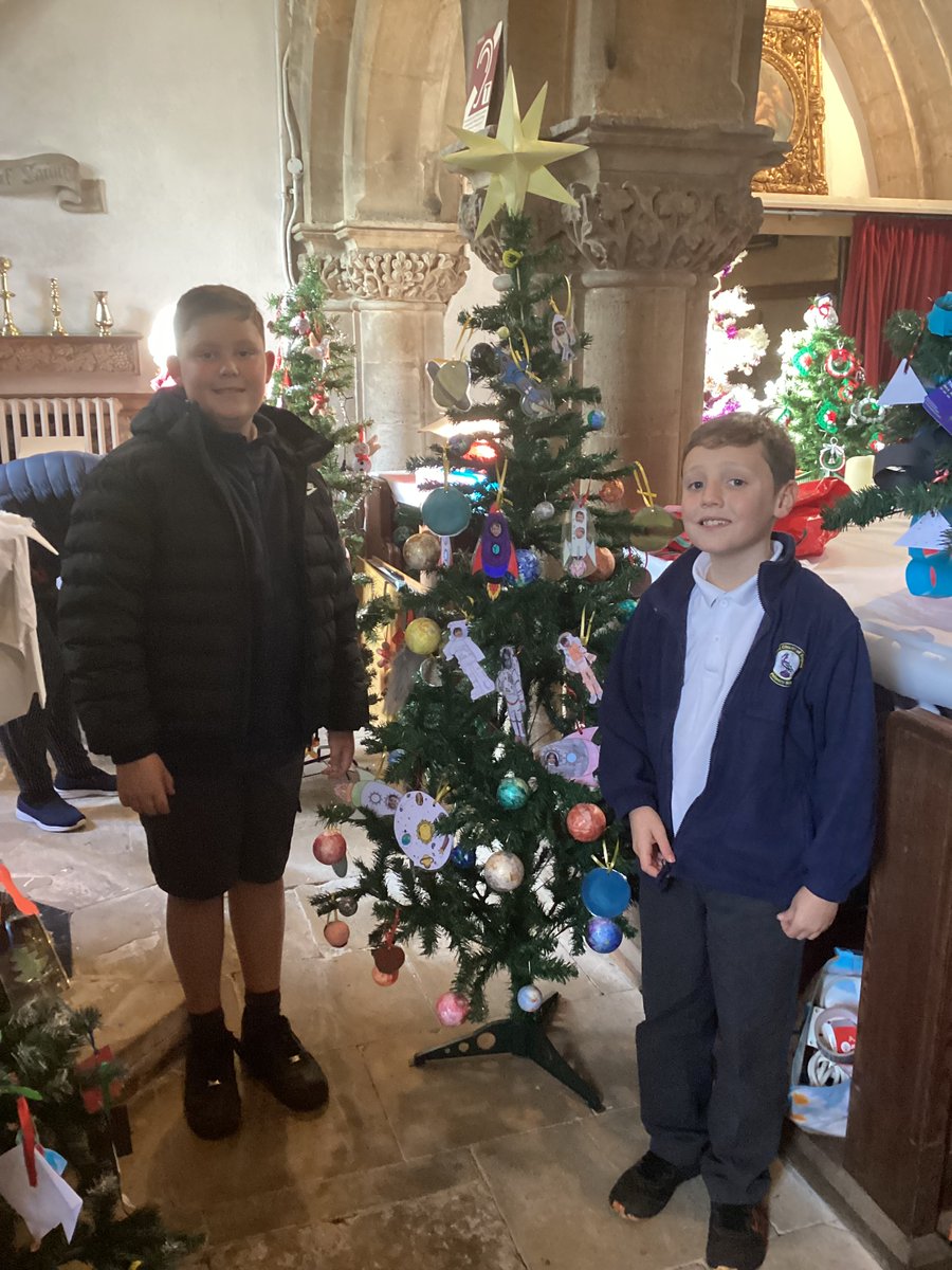 SchoolCranford's tweet photo. Each of our classes has contributed a Christmas Tree for the St John the Baptist Christmas Tree Festival. Please pop into Church over the weekend to take a look. They are looking Fab! https://t.co/w5gQG1b0SJ