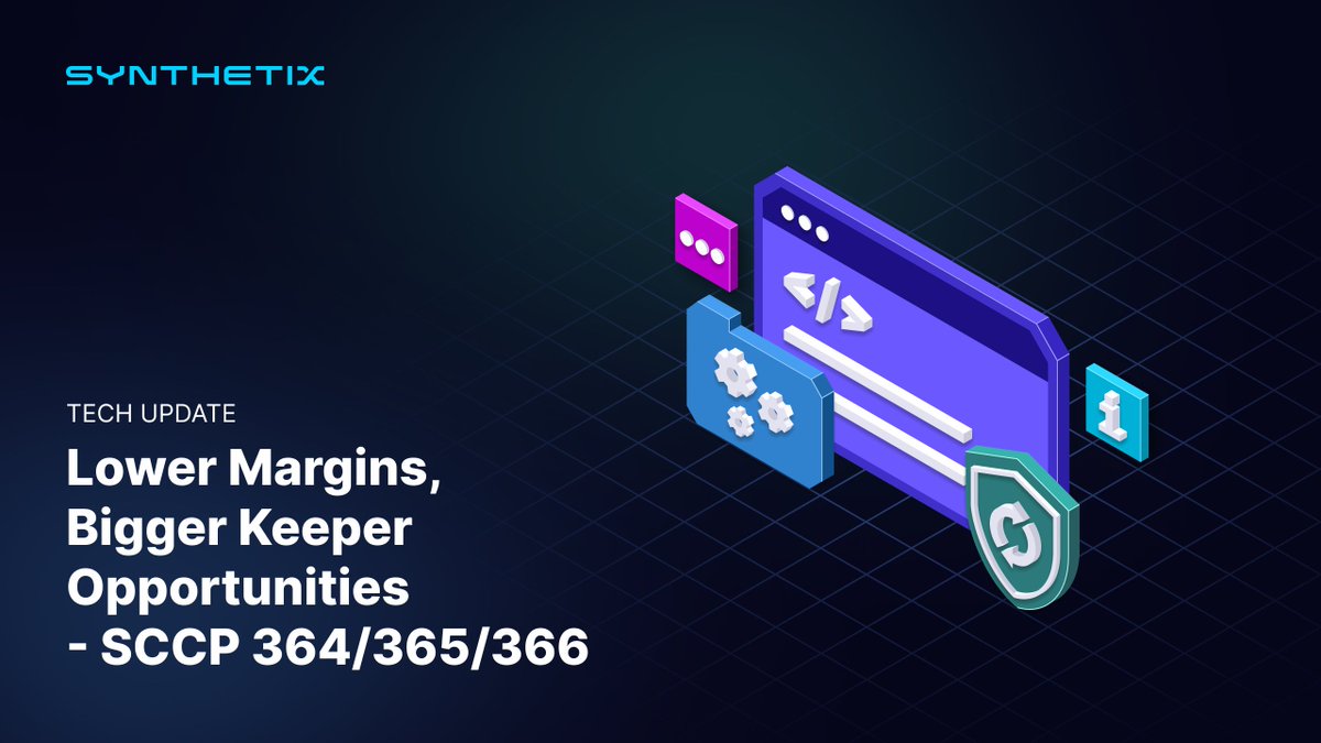 synthetix's tweet photo. Trading with Synthetix just got even more accessible: we’ve lowered gas costs, streamlined keeper rewards, and reduced the minimum margin to just $15.

Experience cheaper trades, faster settlement, and easier access for all traders.

Here’s how 🧵 🔽 https://t.co/8XIL71H7hK
