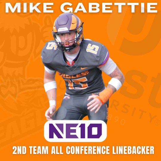 post_fb's tweet photo. Congrats to our All-NE10 performers!

Josh Tracey - 1st Team Wide Receiver / 2nd Team Return Specialist 

Mike Gabettie - 2nd Team Linebacker 

Myles Snead - All Rookie Team

Adonis White - All Rookie Team https://t.co/e5yznuU3K1