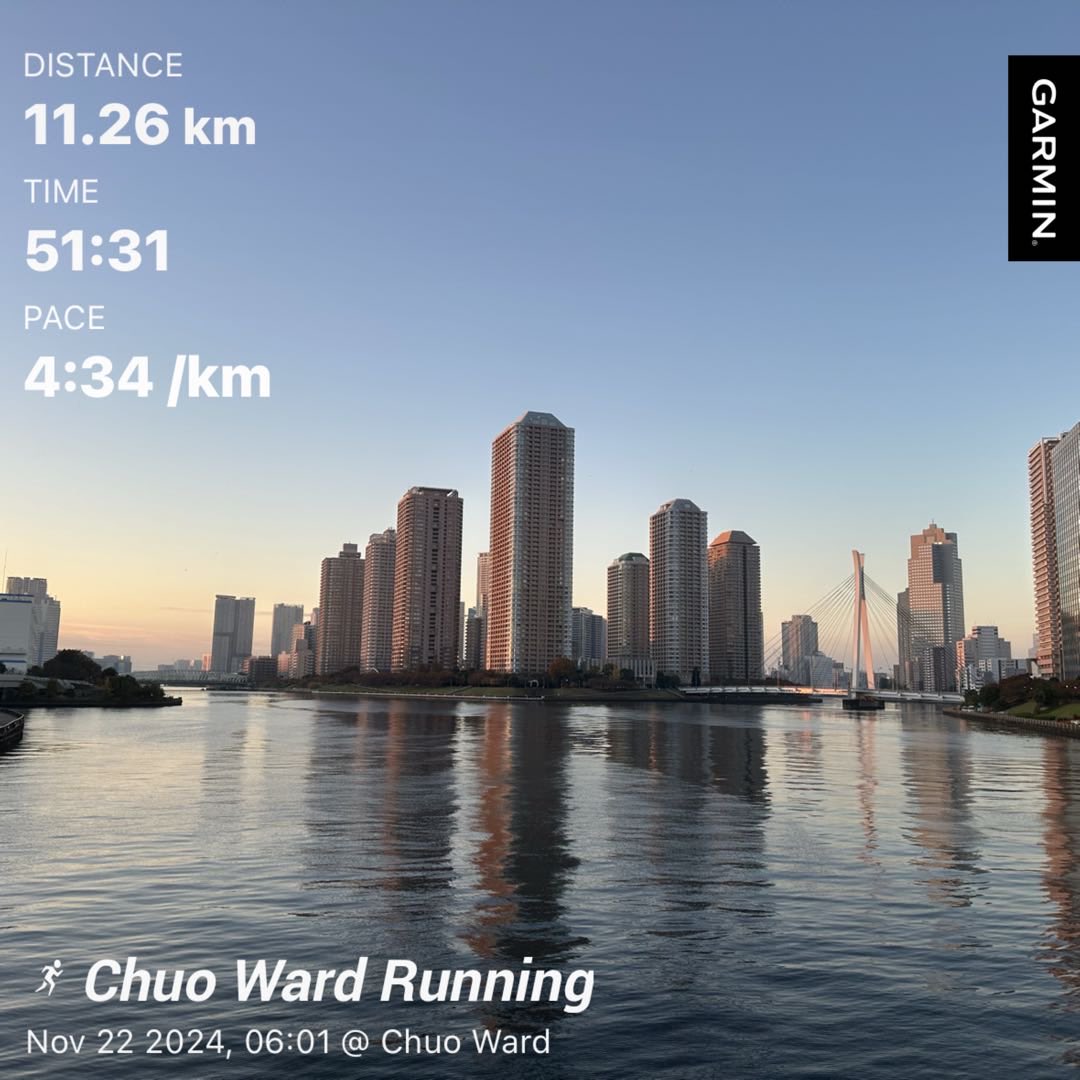 KWashizawa's tweet photo. #garmin #beatyesterday #finishSTRONG #BostonMarathon  #炭平コーポレーション #nike #alphafly #tokyo #隅田川 https://t.co/f9o3U3RuB8