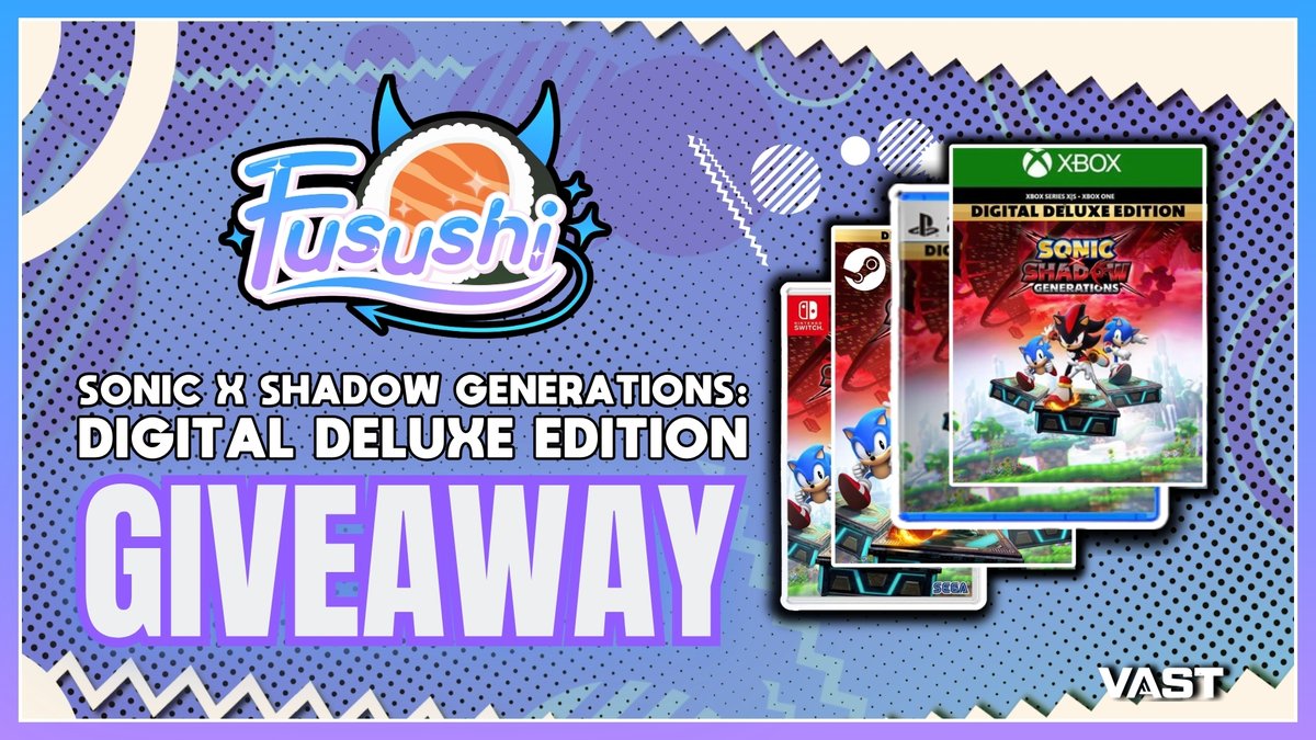 VastGG's tweet photo. Sonic x Shadow Generations Deluxe Edition Giveaway!

To enter, perform these tasks via the link below:

🔁  Repost + Like        

✅  Follow: @fuusushi + @VastGG

Enter Here: https://t.co/dmLncBZWde https://t.co/MRHRgARMxf