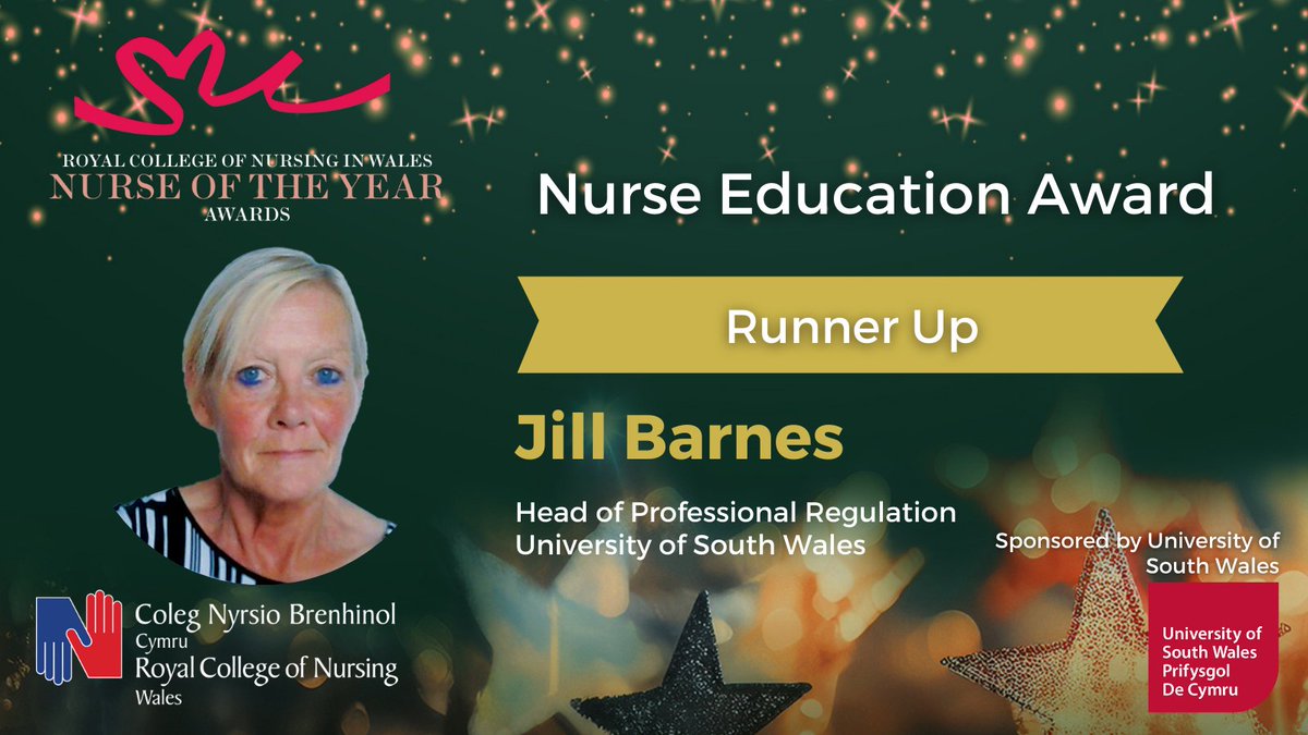 Royal College of Nursing Wales (@rcnwales) on Twitter photo Lisa Franklin <a href="/CV_UHB/">Cardiff and Vale University Health Board</a> wins the Nurse Education Award #WalesNOTY24 โ Congratulations
Jill Barnes <a href="/UniSouthWales/">University of South Wales</a> is the Runner Up โ well done Jill
Sponsored by <a href="/UniSouthWales/">University of South Wales</a> Lisa Franklin <a href="/CV_UHB/">Cardiff and Vale University Health Board</a> wins the Nurse Education Award #WalesNOTY24 โ Congratulations
Jill Barnes <a href="/UniSouthWales/">University of South Wales</a> is the Runner Up โ well done Jill
Sponsored by <a href="/UniSouthWales/">University of South Wales</a>