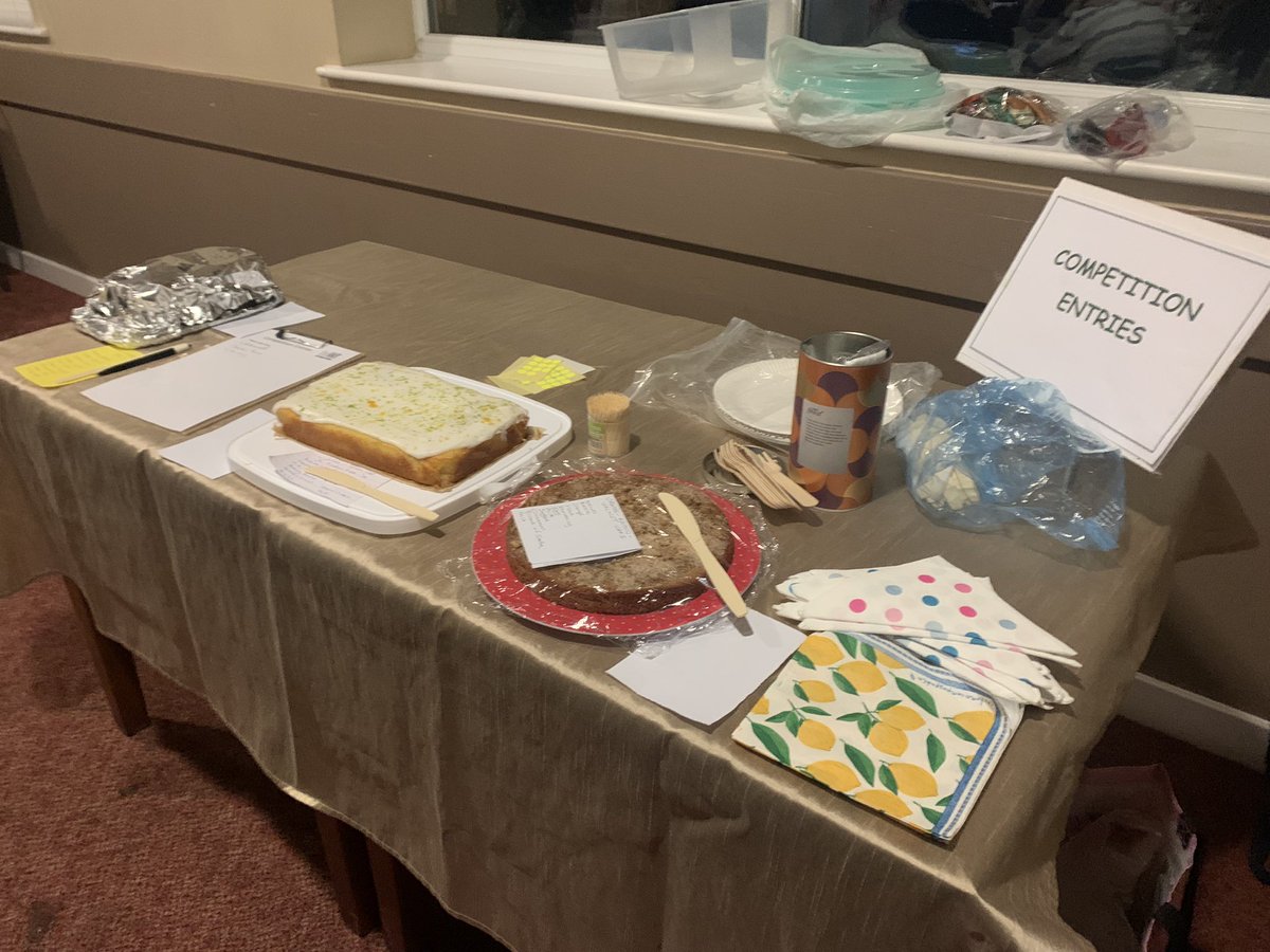 TheHeatonsWI's tweet photo. Despite the snow and ice we had a good turnout for our Annual Meeting this evening. We had a cake competition, made angel decorations and the craft group brought items they had made. We re-elected Kate as our president and the committee remains the same as last year. https://t.co/64KxxAkdD9
