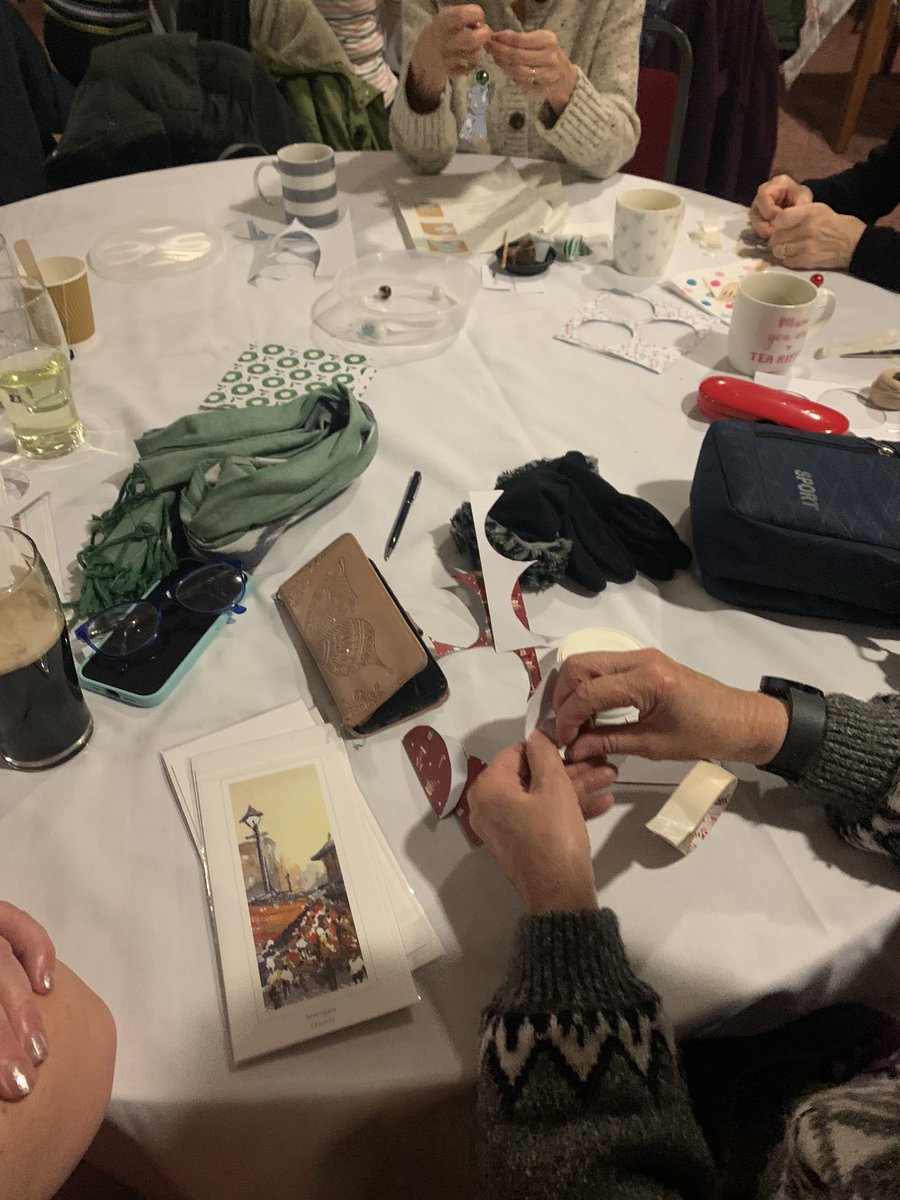 TheHeatonsWI's tweet photo. Despite the snow and ice we had a good turnout for our Annual Meeting this evening. We had a cake competition, made angel decorations and the craft group brought items they had made. We re-elected Kate as our president and the committee remains the same as last year. https://t.co/64KxxAkdD9