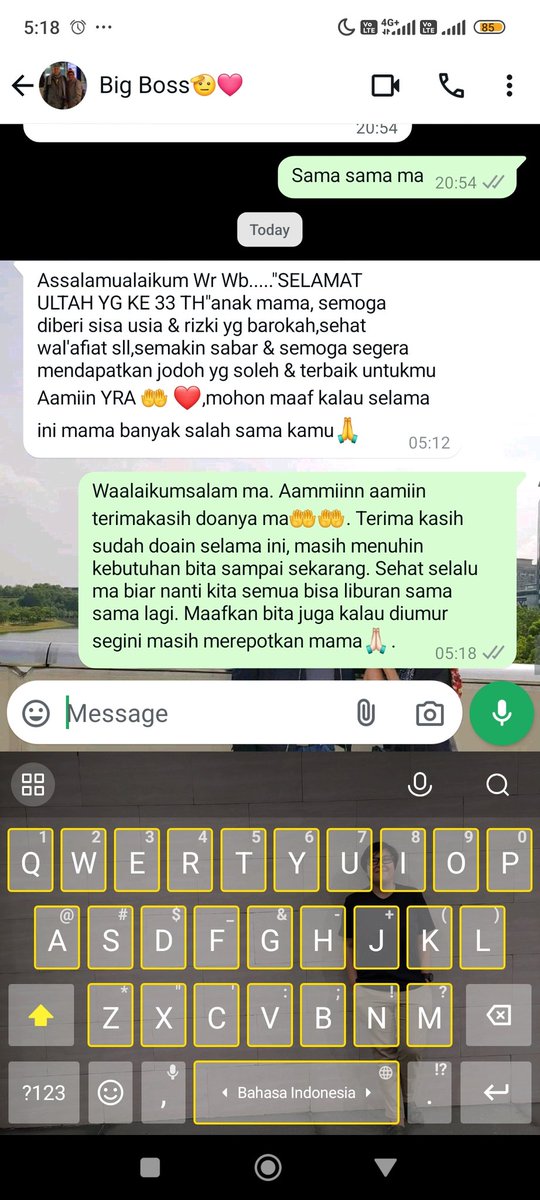 Terima kasih sudah menjadi support system sampai sekarang ☺☺