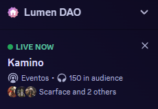 150 pessoas no primeiro eventinho  da <a href="/LumenDAO/">LumenDAO</a> 

Hora de mostrar de graça o que os influencers te cobra pra te manda uns video aula pela metade 😅

os segredos de Defi da <a href="/KaminoFinance/">Kamino</a>  🧐