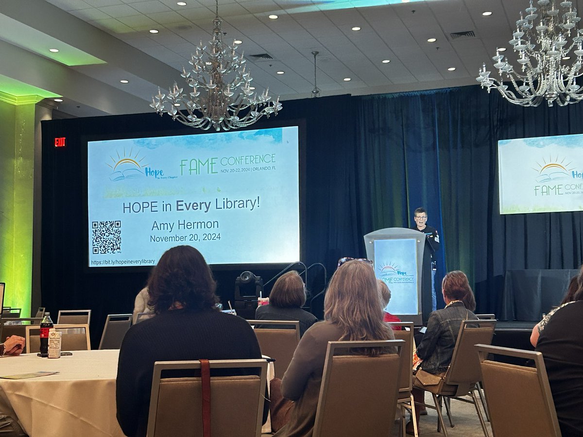 IamMediaMan's tweet photo. First time at FAME conference.  Got to meet some library heroes, @CarrieFriday  @LMS_United and some great authors! @AlanKatzBooks @JamesPonti @joshfunkbooks @SarahMlynowski  and more! #fame24 https://t.co/bsQI7mIgGX