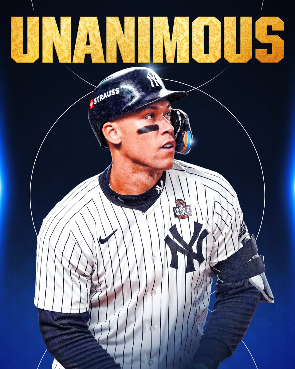 Yankees to win MVP unanimously:
- Mickey Mantle (1956)
- Aaron Judge (2024)