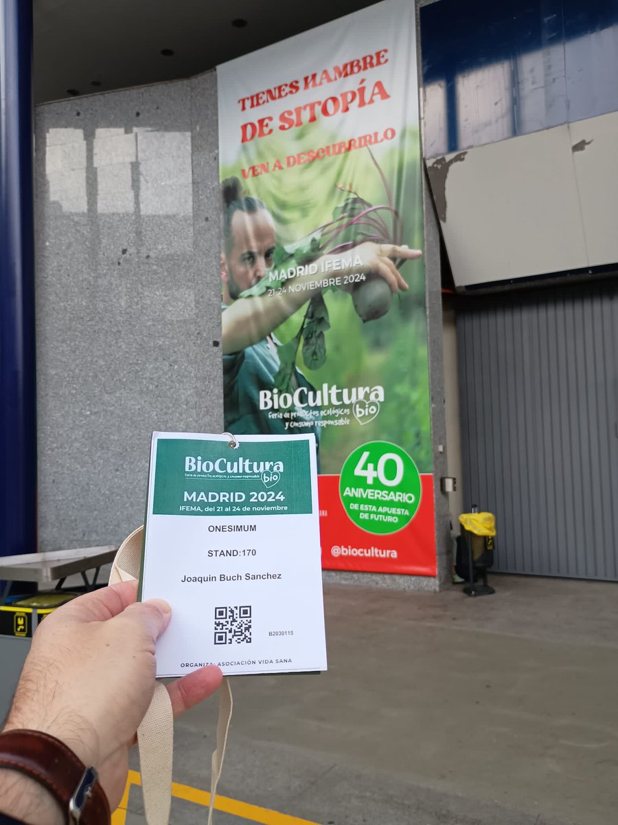 joaquinbuch's tweet photo. #BioCultura Madrid 2024 Ifema
@Onesimumcom 
@IFEMA 
@biocultura 
Expectacular edición con clientes y amigos. Un no parar!! https://t.co/ft5Du6nUz6