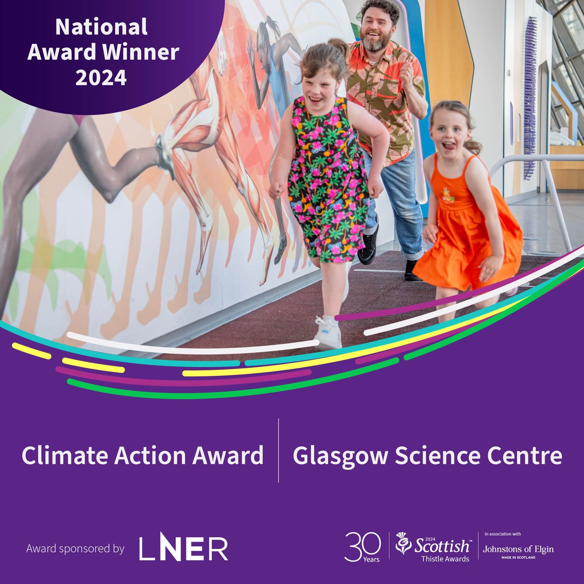 VisitScotland News (@visitscotnews) on Twitter photo Well done to <a href="/gsc1/">Glasgow Science Centre</a> - winner of our Climate Action Award sponsored by <a href="/LNER/">London North Eastern Railway</a> ๐
#ThistleAwards #ClimateActionAward Well done to <a href="/gsc1/">Glasgow Science Centre</a> - winner of our Climate Action Award sponsored by <a href="/LNER/">London North Eastern Railway</a> ๐
#ThistleAwards #ClimateActionAward