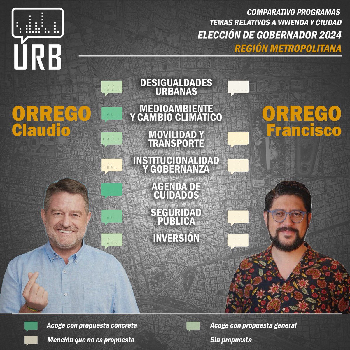 🌆 Elección de Gobernadores en la Región Metropolitana: ¿Qué proponen los candidatos? 🗳️

#Elecciones2024 #RegiónMetropolitana #Urbanismo #PolíticaUrbana #UrbanamenteHablando