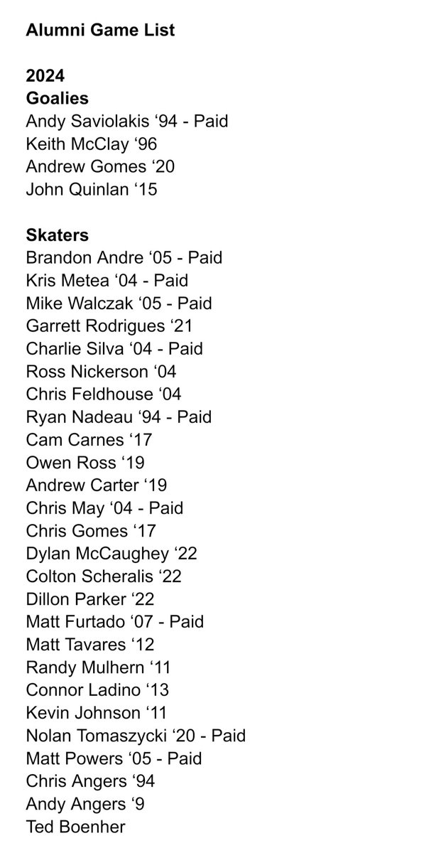 TauntonHSHockey's tweet image. Alumni Game is next week! Let us know you are playing! Great way to start the night's festivities!

$30 per player. All proceeds go to the FOC. You can pay ahead or pay GameDay.

We will split into two groups (older &amp;amp; younger), once more guys commit or the day draws close.