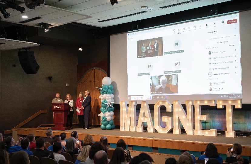 drcampatterson's tweet photo. Proud to tell UA System Board of Trustees that @UAMSHealth is only the 5th AR hospital designated a #MagnetHospital by the American Nurses Credentialing Center, signifying our commitment to #NursingExcellence, and #Patient Care. #UAMSNursesRock https://t.co/IGlyBqGxXK