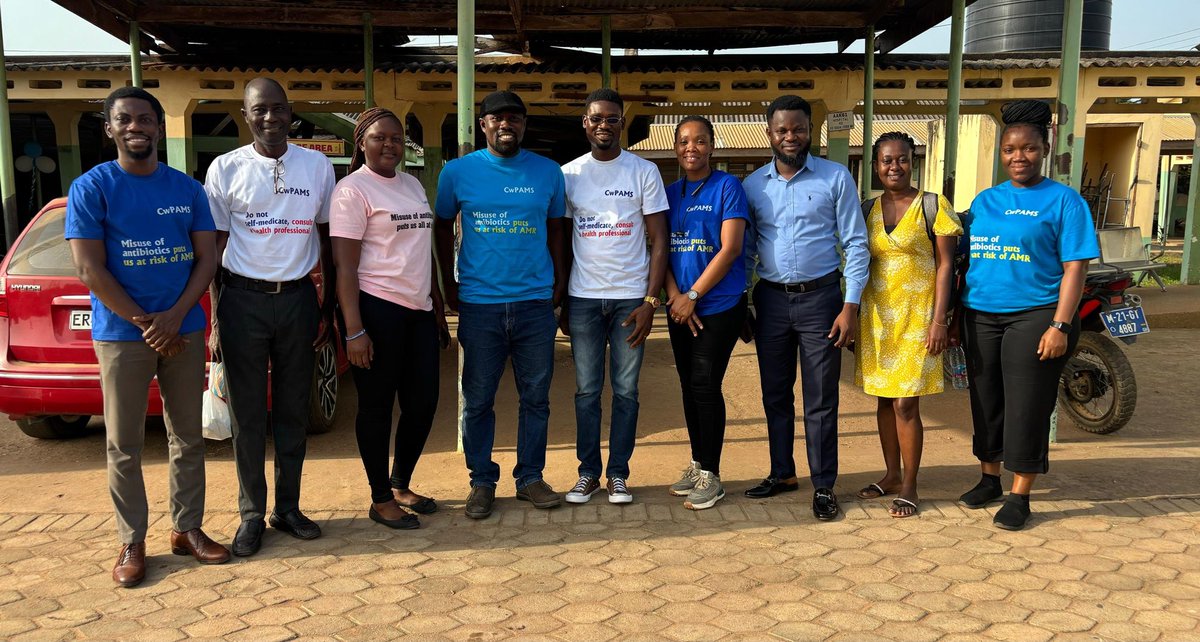 CwPAMS_UHASUCLH's tweet photo. WAAW 2024 DAY 4
Today, our awareness creation on #AMR continued across the Volta Region of Ghana.

Whereas some facilities engaged in ward-to-ward and general OPD education, others went to tertiary and secondary schools to deliver talks on  antimicrobial agents  resistance! https://t.co/mg9q4VnvLr