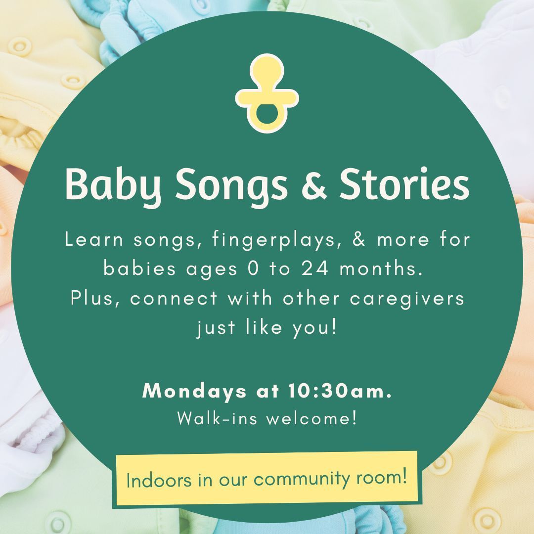 Dobbs Ferry Public Library (@dobbsferrylib) on Twitter photo Join Ms. Gina to learn songs, fingerplays, and more that you can do with your baby (up to 24 months), then chat with other parents/caregivers. Mondays at 10:30am in our community room!
Register with childrens@dobbsferrylibrary.org.
#babies #parents #dobbs #dobbsferry Join Ms. Gina to learn songs, fingerplays, and more that you can do with your baby (up to 24 months), then chat with other parents/caregivers. Mondays at 10:30am in our community room!
Register with childrens@dobbsferrylibrary.org.
#babies #parents #dobbs #dobbsferry