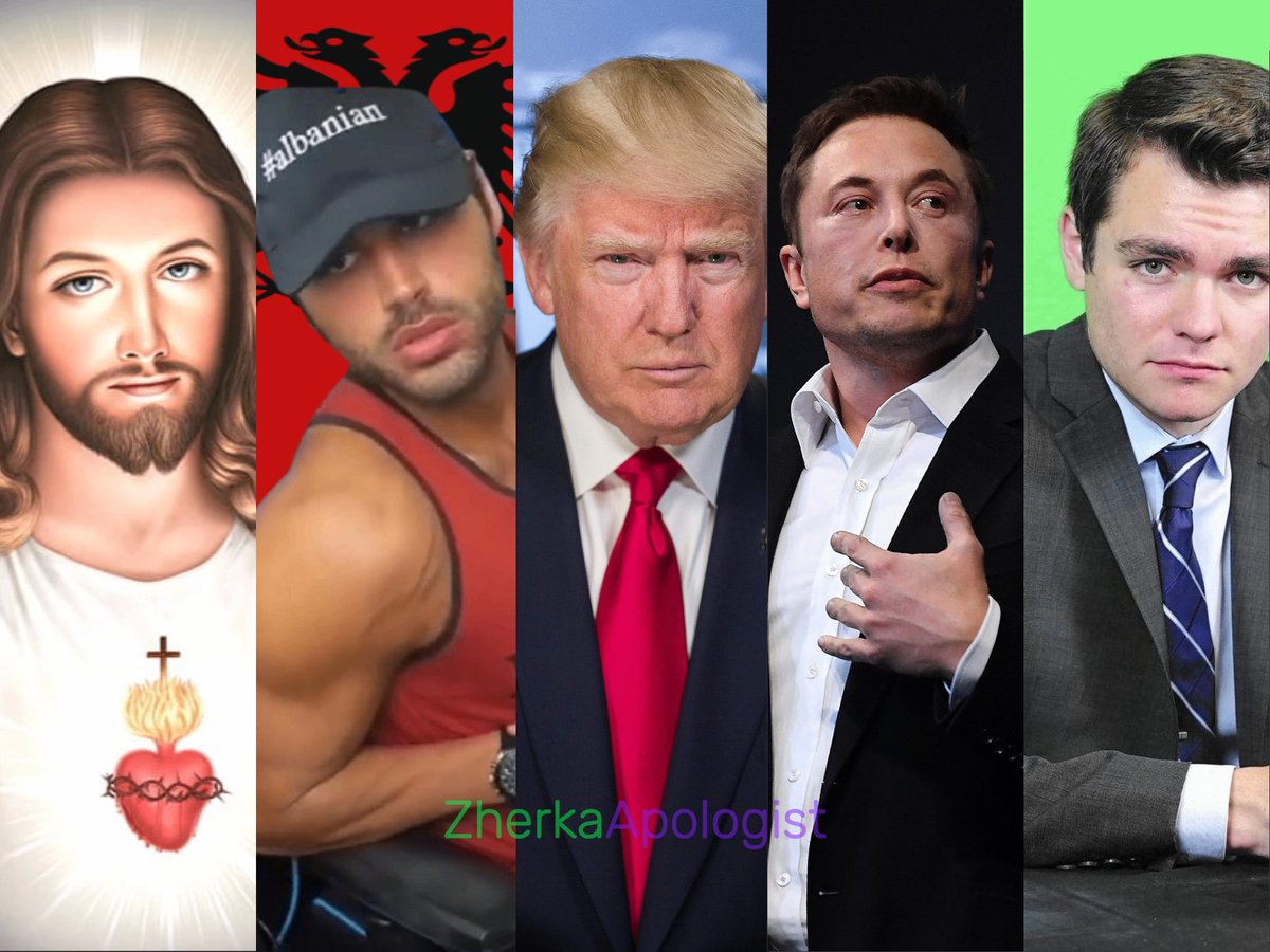 Zherka Apologist (@zherkaapologist) on Twitter photo Top 5 Most Influential Men Of 2024:
1. Jesus Christ (<a href="/jesus/">Jesus Christ</a>)
2. Jon Zherka (<a href="/ZherkaOfficial/">Zherka</a>)
3. Donald J. Trump (<a href="/realDonaldTrump/">Donald J. Trump</a>)
4. Elon Musk (<a href="/elonmusk/">Elon Musk</a>)
5. Nick J. Fuentes (<a href="/NickJFuentes/">Nicholas J. Fuentes</a>) Top 5 Most Influential Men Of 2024:
1. Jesus Christ (<a href="/jesus/">Jesus Christ</a>)
2. Jon Zherka (<a href="/ZherkaOfficial/">Zherka</a>)
3. Donald J. Trump (<a href="/realDonaldTrump/">Donald J. Trump</a>)
4. Elon Musk (<a href="/elonmusk/">Elon Musk</a>)
5. Nick J. Fuentes (<a href="/NickJFuentes/">Nicholas J. Fuentes</a>)