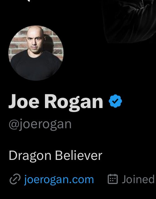 Truth_InMedia's tweet photo. Joe Rogan has changed his bio on X to “Dragon Believer” after The View’s Joy Behar insulted him on the air:

“We went from Walter Cronkite to this Joe Rogan guy who believes in dragons.” https://t.co/4hlqcEdQCP
