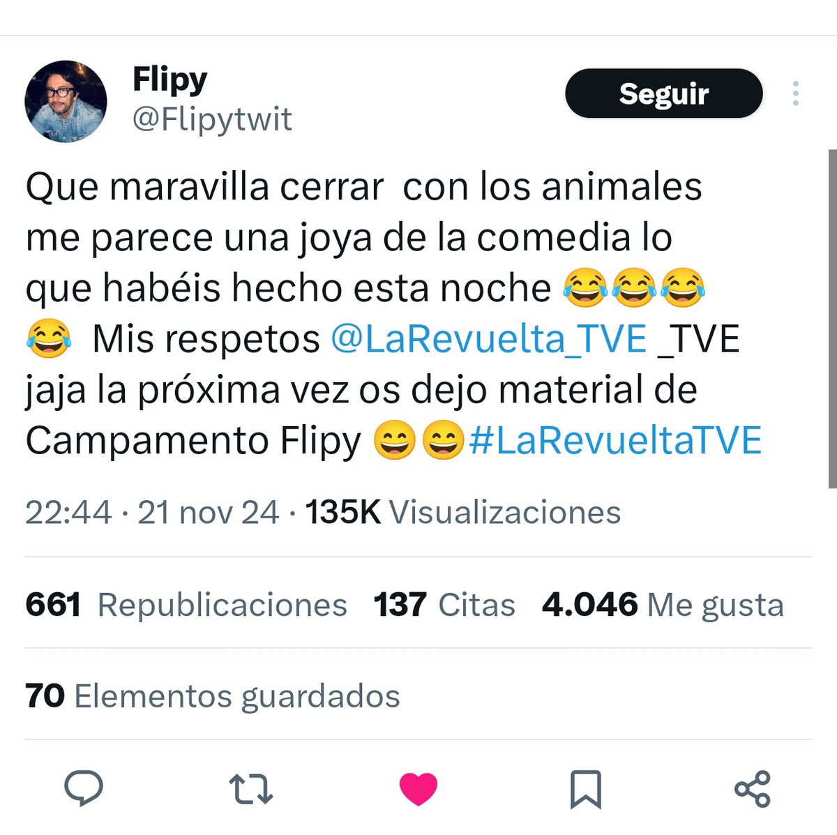 Buff 💥 Necesitamos a Flipy y Jandro próximamente invitados en <a href="/LaRevuelta_TVE/">La Revuelta</a>. Que ardan las hormigas!
#LaRevuelta