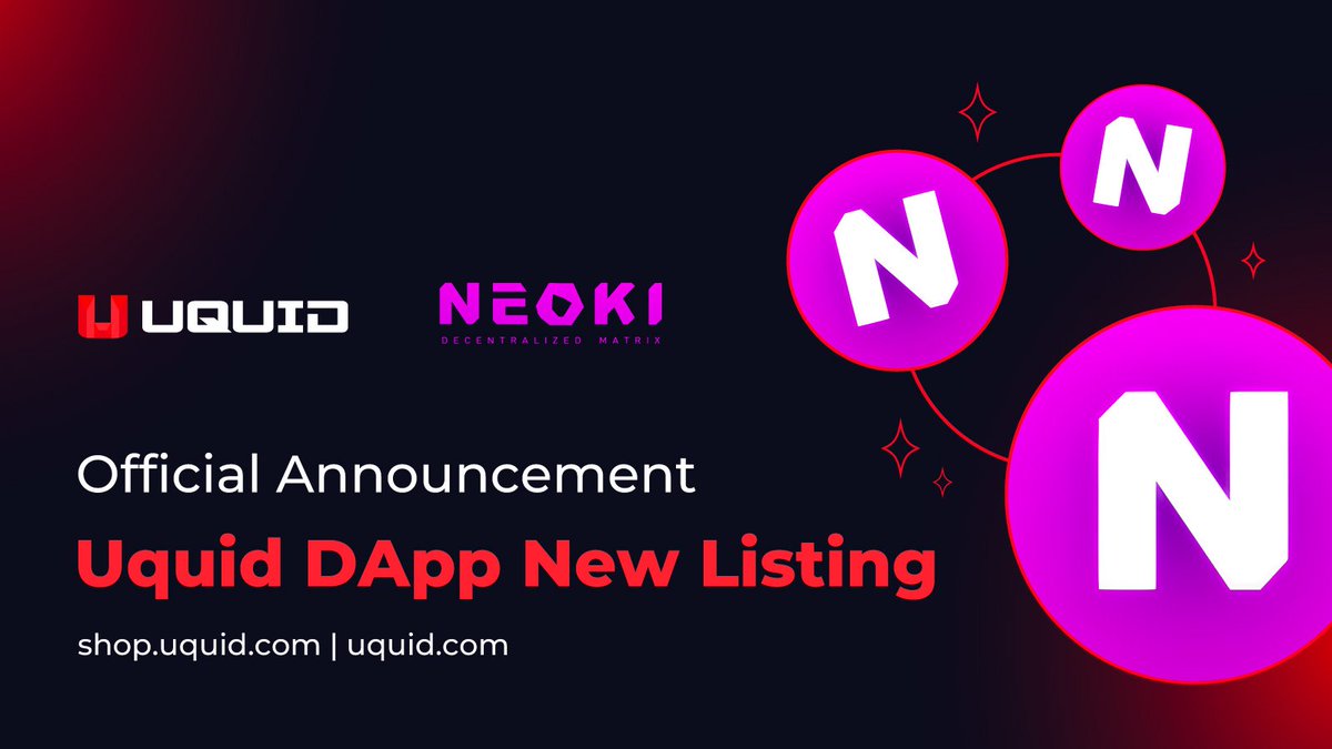 SmartCryptoNew1's tweet photo. 🧩 @IoNeoki Nexus is now live on @uquidcard!
🔵 #Nexus connects Telegram directly to Neoki's platform, making it easier than ever to access #Neoki.
👥 Explore a world of opportunities with seamless access to Neoki's diverse ecosystem.
🔰 #Neoki Nexus is just the beginning. Stay tuned for even more innovative features! Get ready to experience the Neoki multiverse
💠 This is a major step forward for Neoki, making its platform more accessible and engaging for users!
🔽 VISIT
https://t.co/V0lV9IDdft
#SCN1