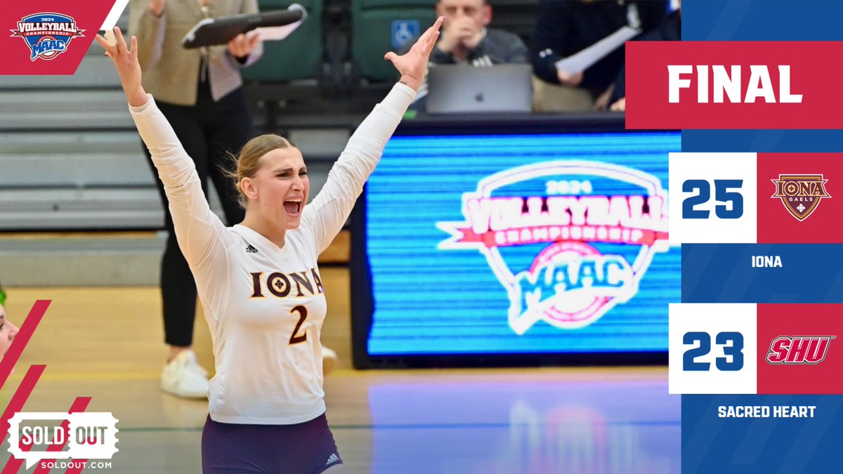 FINAL | <a href="/IonaVolleyball/">Iona Volleyball</a> sweeps 3-0 and is moving on

#MAACVB