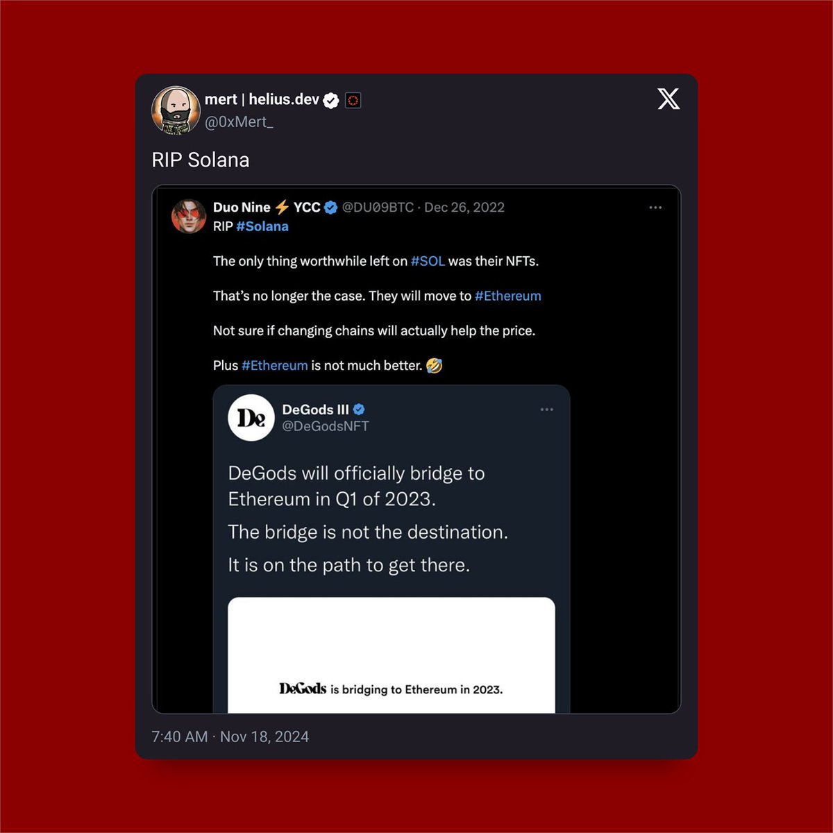 tetherballcoin's tweet image. 🫡 $TBALL: DECISIONS PROVEN RIGHT! 
A thread 🧵:

#Tetherball was built on #Solana, while others chose #Ethereum. Latest data: $SOL surpasses $ETH and all Layer 2s combined in weekly #DEX volume, hitting a record $41B.