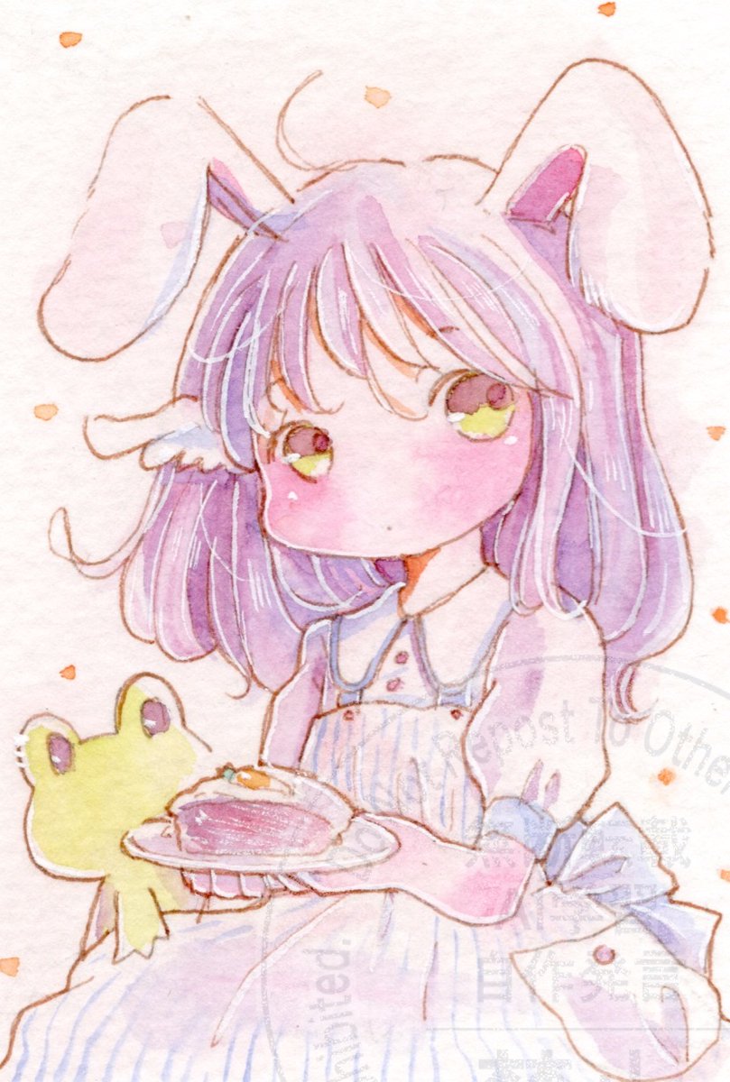 「おはようございます。キャロットケーキ食べる?良い週末を 」|チコリ@✨🐸羽根🪶としっぽ展のイラスト