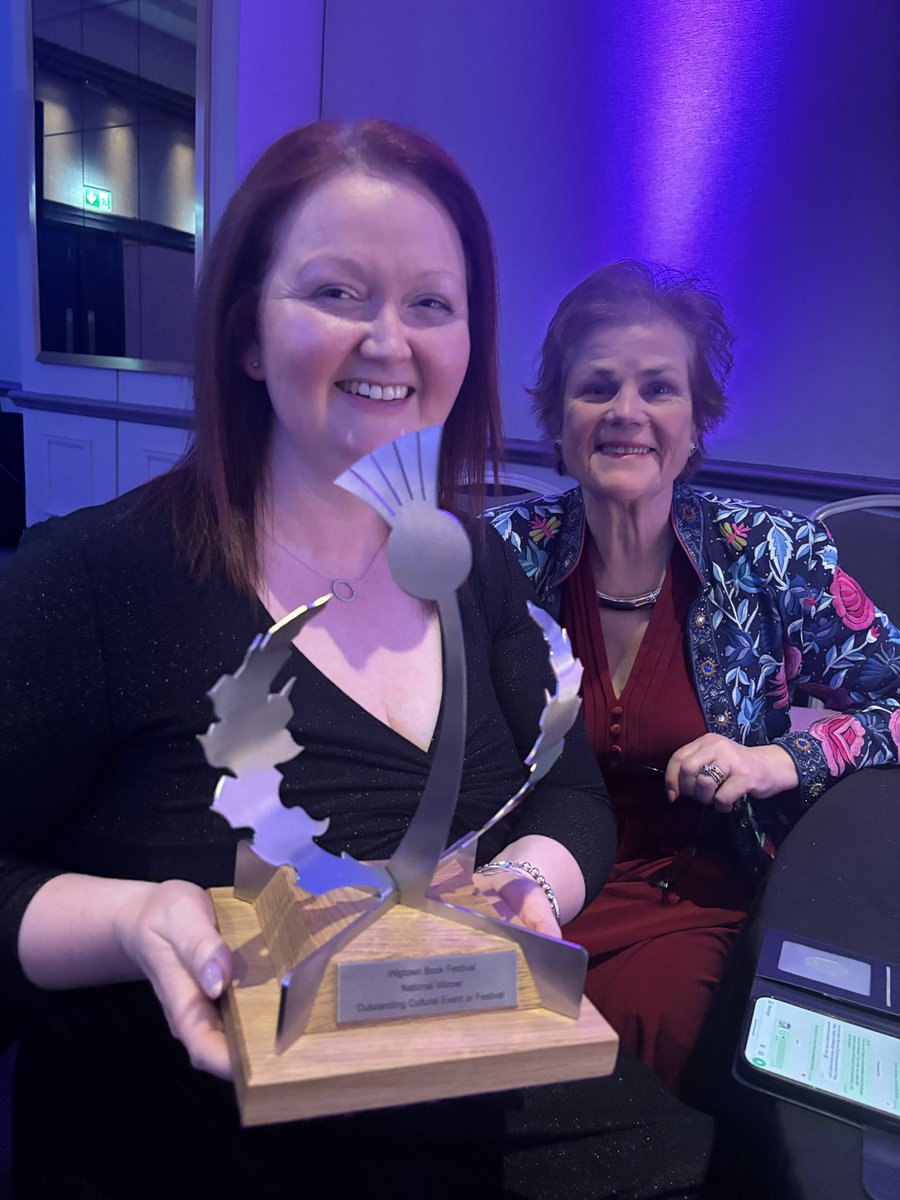We won! Wigtown Book Festival is officially Scotland’s Outstanding Cultural Event or Festival. #ThistleAwards