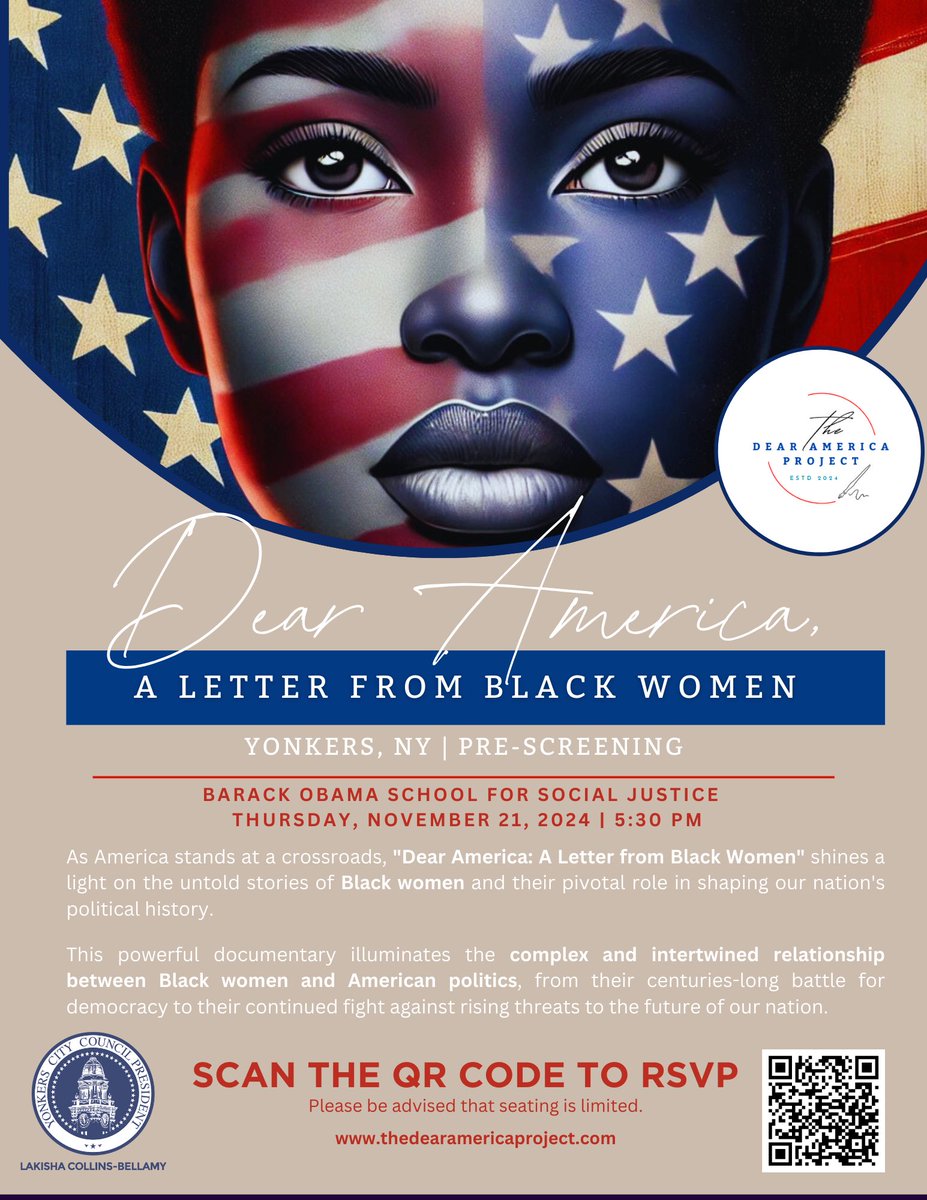 We are happy to host this Pre-screening only <a href="/BarackObamaYPS/">Barack Obama School for Social Justice</a> <a href="/BarackObama/">Barack Obama</a> <a href="/YonkersSchools/">Yonkers Public Schools</a> <a href="/AnibalSolerJr/">Aníbal Soler, Jr.</a> <a href="/YonkersCPTA/">YCPTA</a> @YonkersMBK <a href="/YonkersPartners/">YPIE</a> <a href="/GroundworkHV/">Groundwork HV</a> <a href="/CityofYonkers/">cityofyonkers</a>