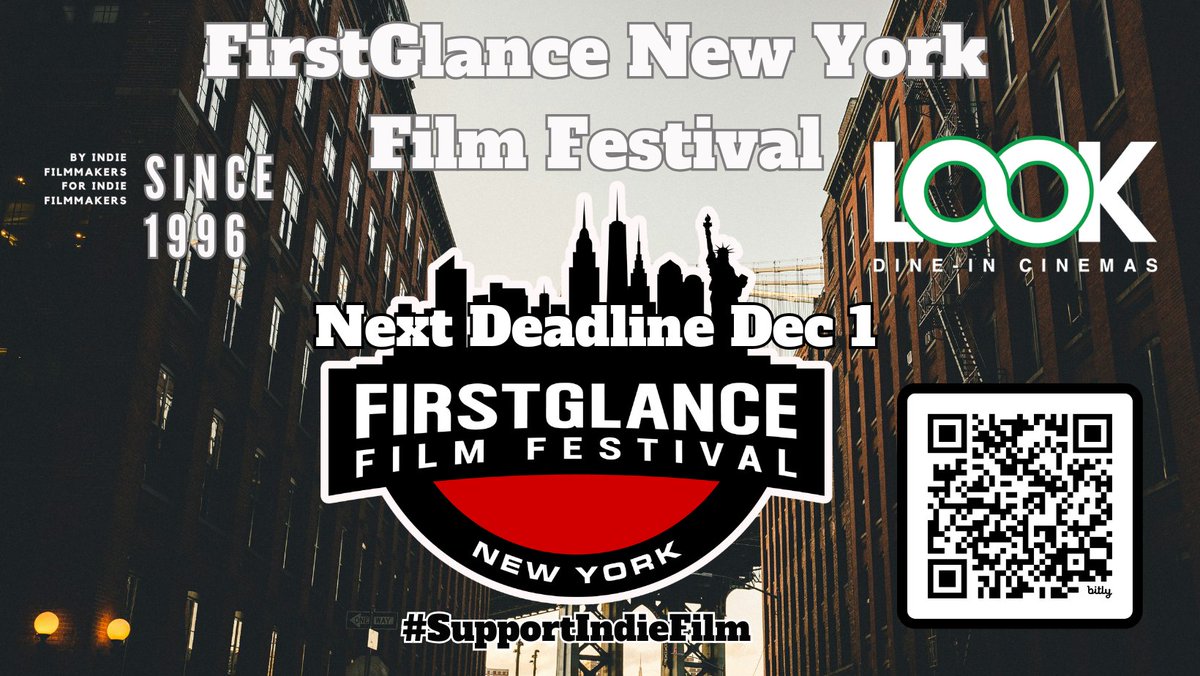 FirstGlanceFilm's tweet photo. Help us take a bite out of the #bigapple
28 years in #Philly
25 years in #LosAngeles
Submit to the Inaugural @FirstGlanceFilm New York #FilmFestival @LOOKDineIn Manhattan
https://t.co/Qscf8pZVgd
#SupportIndieFilm
#FilmX
#FilmTwitter
#FGNY
#NewYork
#Filmmakers https://t.co/dORzvjPT7E
