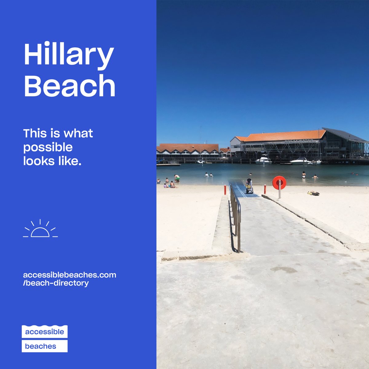 accessiblebeach's tweet photo. 🌊 Hillarys Beach – Accessible for All! 🌊
Experience an inclusive paradise with wheelchair-friendly pathways, free beach wheelchair hire, accessible parking, and facilities. Perfect for everyone!
#AccessibleTravel #HillarysBeach #InclusiveDestinations #WheelchairFriendly https://t.co/Z40ukb27lH