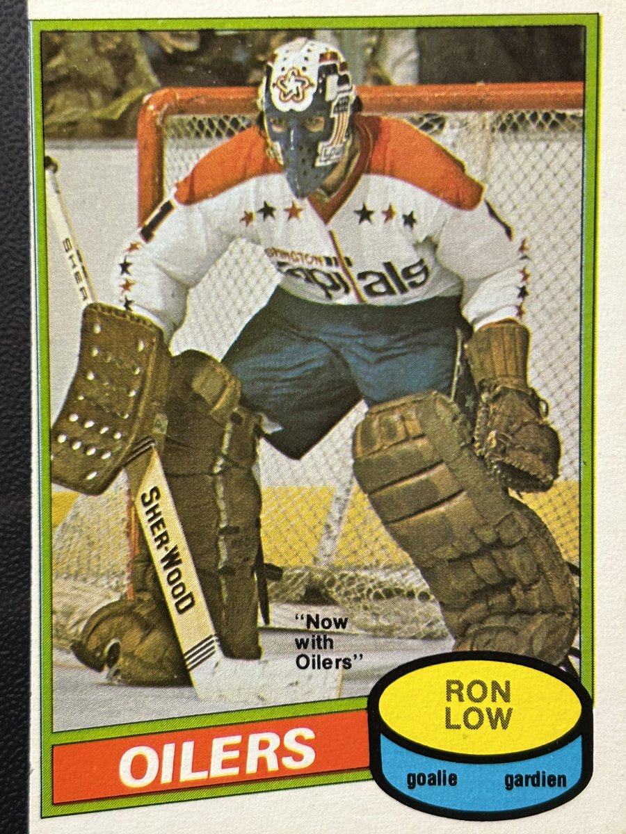 Claude6Landry's tweet photo. Très beau mask @MartinLemay 
#RonLow 1980-81 https://t.co/AoOF36zYxg