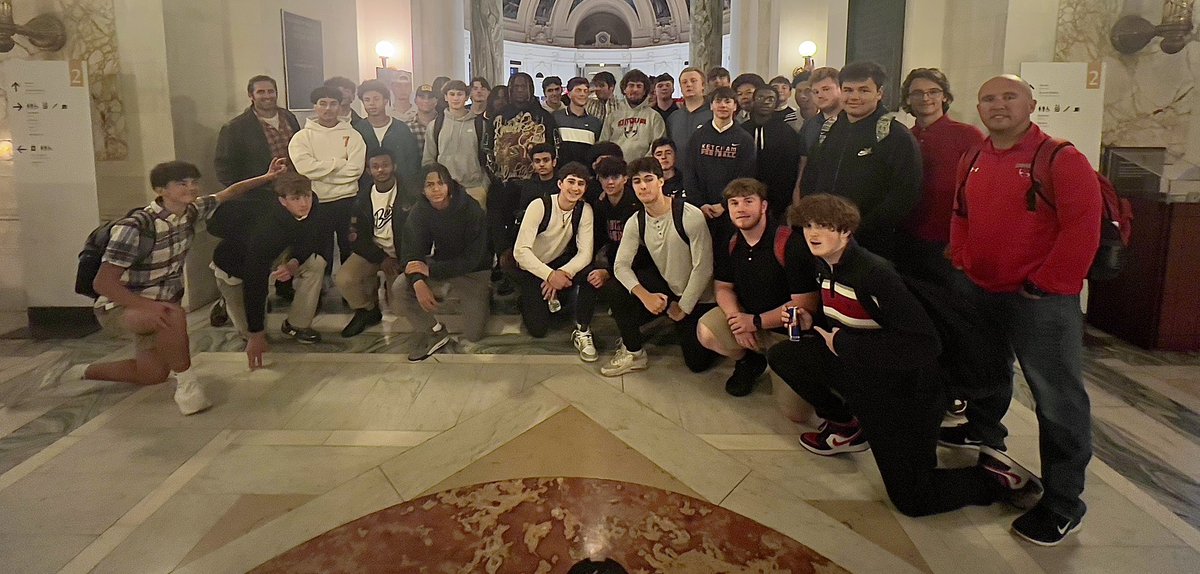 Educational day with the RCK Football traveling to the National Museum of American Indian touring the exhibits and listening to a panel discussion about our mascot name change. <a href="/WCSDEmpowers/">WCSDEmpowers</a> <a href="/WCSDAthletic/">WCSDAthletics</a> <a href="/KetchamNation/">RCK High School</a> <a href="/RCK_Football/">RCKfootball</a> <a href="/SecOneAthletics/">Section I Athletics</a>