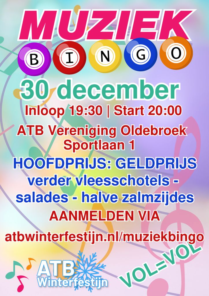 ATBwinterfest's tweet photo. Muziekbingo in Oldebroek – Een avond vol gezelligheid en prijzen!
https://t.co/7Pxlf1WkAg https://t.co/3CsT4zYSZ2