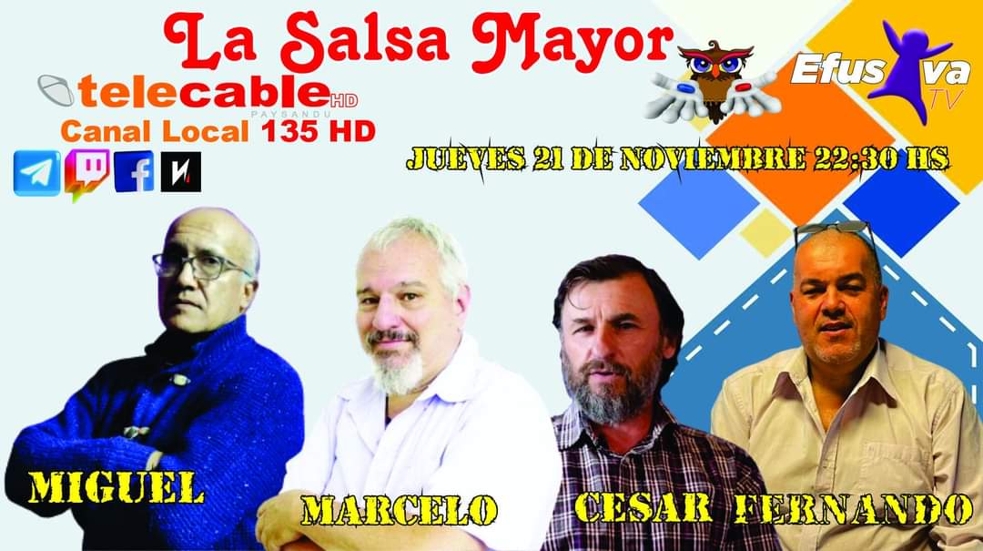 MEspillar's tweet photo. ESTA NOCHE EN LA SALSA MAYOR, ARMAMOS LA MESA PARA CHARLAR DE TODO UN POCO A MINUTOS DE LA VEDA, TE ESPERAMOS COMO SIEMPRE ALREDEDOR DE LAS 22:30 Hs, NO FALTES ES IMPORTANTE https://t.co/rMutnabnP7